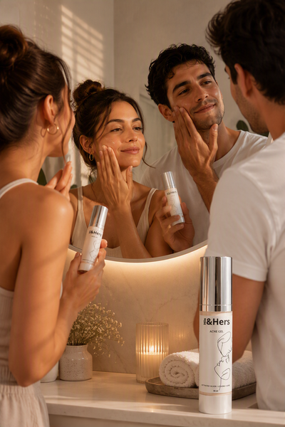His&Hers Acne Gel 50ml — Fight Acne Naturally with Activated Silver & Aloe Ferox