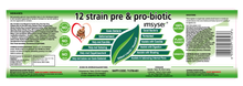 12 Strain Pre & Probiotic Label