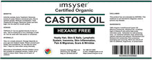 Imsyser Cold-Pressed Organic Castor Oil -  Hexane Free - 200 ml