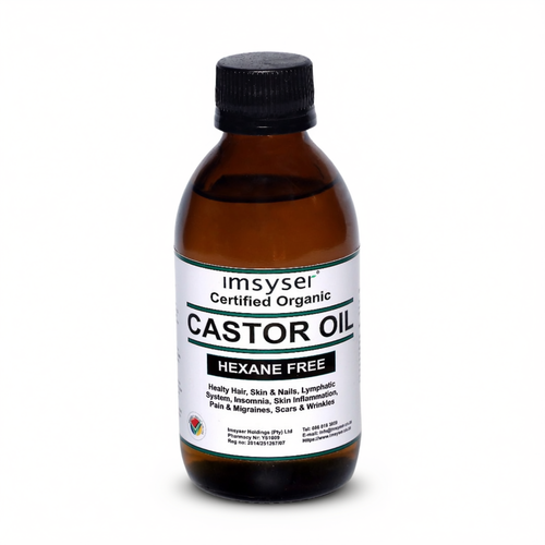 Imsyser Cold-Pressed Organic Castor Oil -  Hexane Free - 200 ml