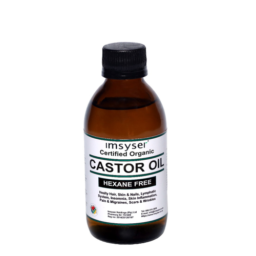 Imsyser Cold-Pressed Organic Castor Oil -  Hexane Free - 200 ml