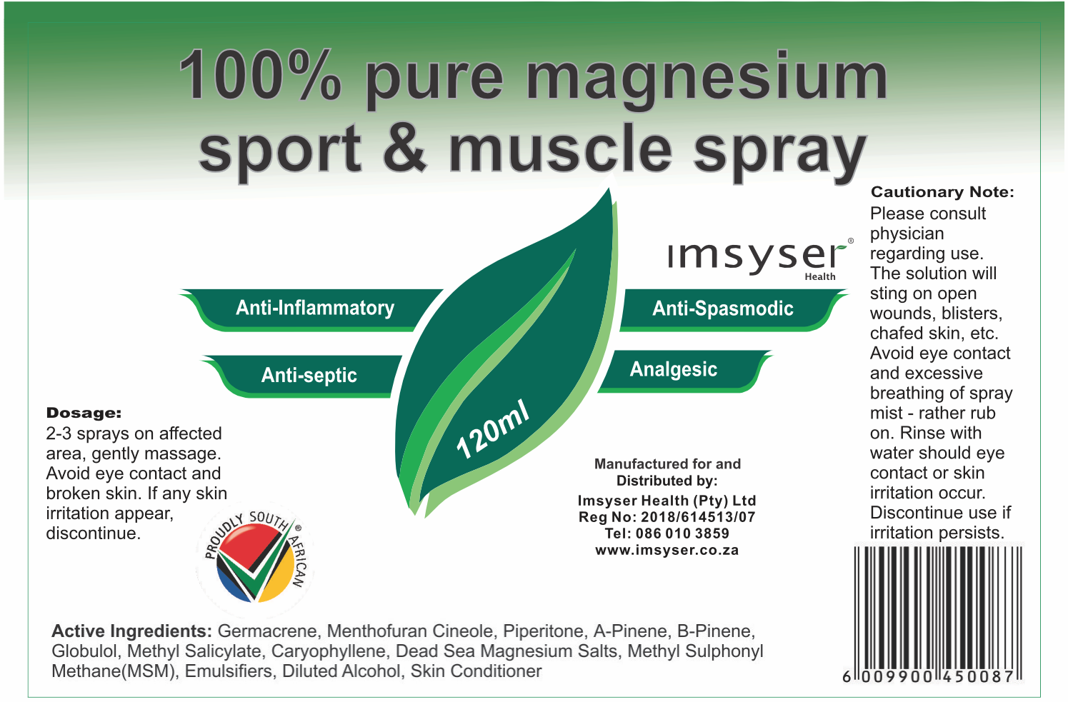 Spray Et Crème Au Magnésium Karma Naturals - Pour La Récupération Musculaire - Fabriqué En Australie